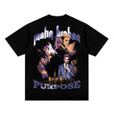 Juice WRLD T Shirt 2Pac Kanye West Justin Bieber Travis Scottasapt T-shirt Hip Hop