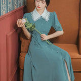 Women's Cottagecore Dress Retro Sweet Dress