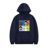 Dreamwastaken Men's Novelty Hoodies Dream Merch Shirt Cartoon Print Sweatshirt Casual Loose-Fitting Hoodie Outerwear Shirt