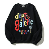 Kanye West Sunday Service Sweatshirt Autumn And Winter Rainbow Letters Loose Round Neck
