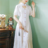 Women cottagecore Dress Retro Design Skirt
