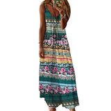 Women Bohemian Dress Strap Dress