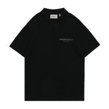 Fog T Shirt Summer Logo Polo Shirt Loose Short Sleeve Tshirt Fear Of God