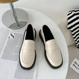Nude Chunky Heel Mary Jane Shoes
