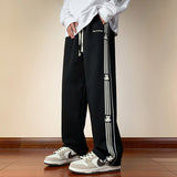 Men Sweatpants Loose Drooping Wide Leg Trousers