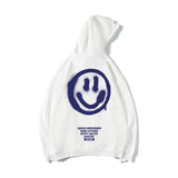 Smiley Face Hoodie Hooded Sweater Men's Fashion Brand Loose Large Size Fall Winter Coat