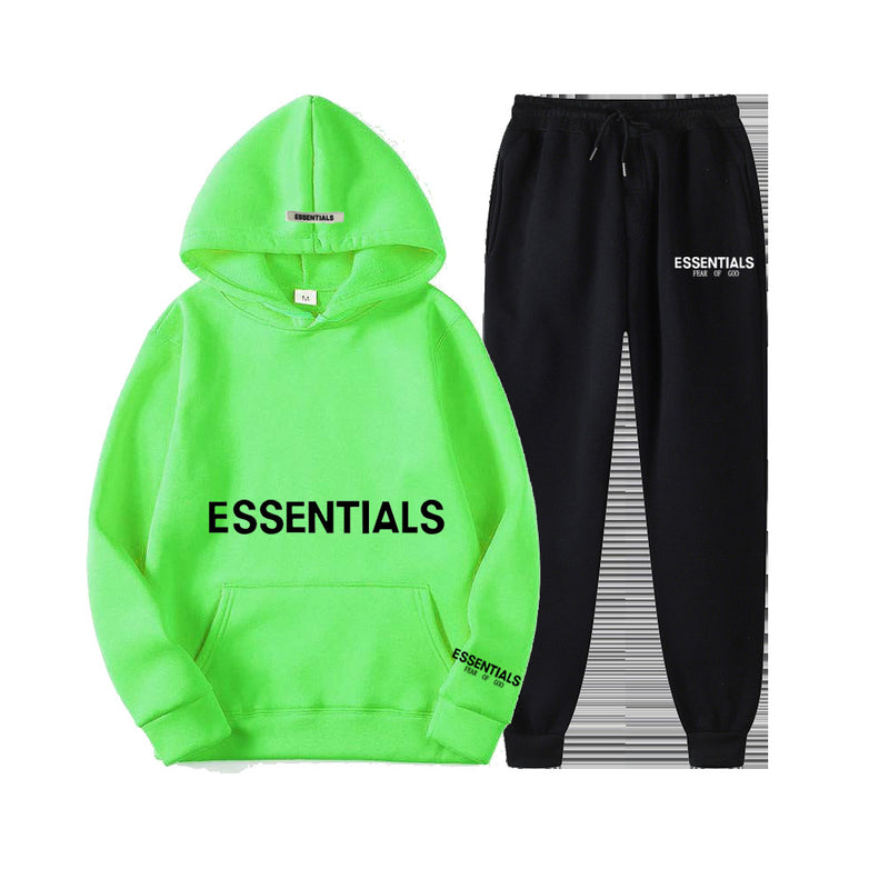 Fear Of God Fog Essentials Hoodie & Sweatpant 2 Piece Set For Men And Women