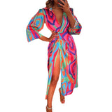 Women Exotic Dresses Lapel Dress