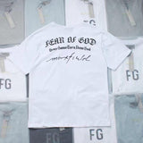 Fog Essentials Tshirts Fashion Brand Fog Fear Of God Letter Print Short-Sleeve Loose High Street T-shirt Men and Women