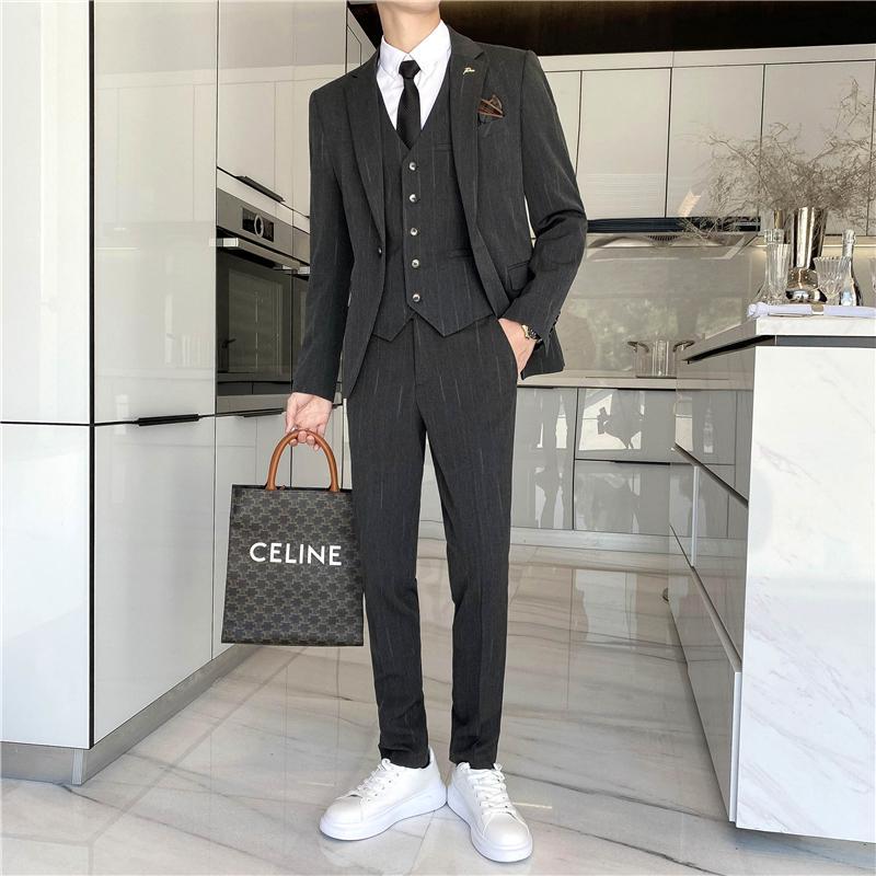 Seersucker Suit Set Three-Piece Set