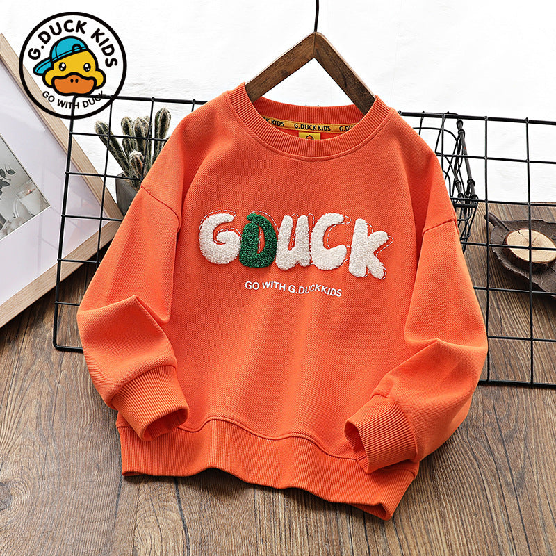 Children Hoodie Sweatshirts Boy Casual round Neck Sweater