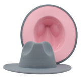 Walter White Fedora Woolen Hat Double-Sided Felt Hat Autumn Winter Retro Fedora Hat