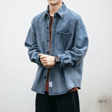 Denim Shirts Men's Long-Sleeved Casual Spring and Autumn Shirt