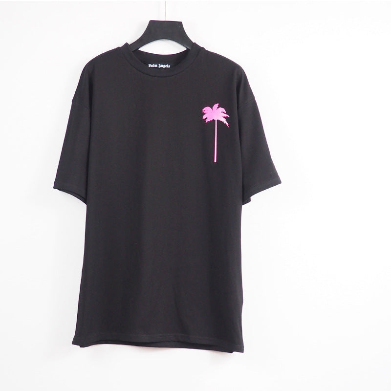 Palm Angels Loose round Neck Short Sleeve T-shirt Spring and Summer