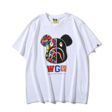 Bape T Shirt Short Sleeve Men and Women Loose-Fitting Casual T-shirt