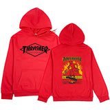 Thrasher Hoodie Fall Men's Clothing Casual plus Size Coat