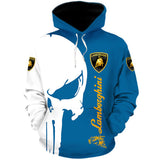 Skull Hoodie Autumn Sweater Skull Pattern Pullover Hooded Sweatshirt