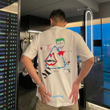 CHH Chrome Heart T Shirt Spring/Summer Cartoon Graffiti Printing Round Neck Short Sleeve T-shirt For Men And Women