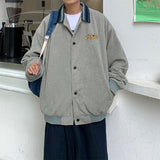 Corduroy Patch Jacket Corduroy Jacket Men's Spring and Autumn Loose Casual