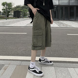 Harajuku Clothing Men's Casual Shorts Cargo Pants Men plus Size Retro Sports