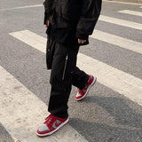 Harajuku Clothing Straight Leg Pant Baggy Pants Straight Cargo Pants Hip Hop Trousers for Men