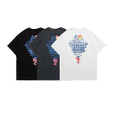 Men T Shirt Summer Casual Tops Men's Clothes Summer Wear Vintage Men's round Neck Short Sleeve Casual Loose Letter Printed T-shirt