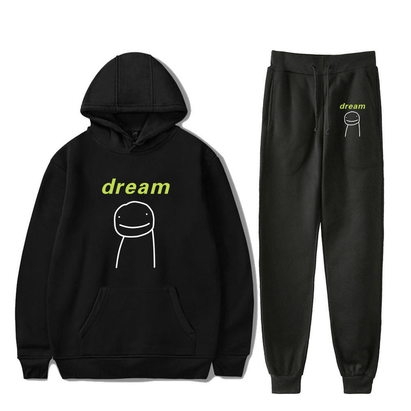 Dreamwastaken Novelty Hoodies Dream Merch Shirt Fashion Casual Printing Hoodie Ankle Banded Pants Suit