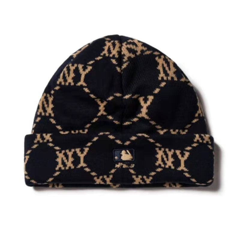 Yankee and Dogers Winter Hat Autumn Knitted Hat Warm Wind-Proof Cap Beanie Hat