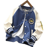 Children Baseball Jacket Children's Clothing Autumn Baseball Uniform Jacket Girl