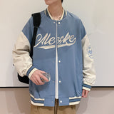 Dodgers Letter Man Jacket Outfit Senior Jackets Varsity Baseball College Coat Autumn Coat Men Loose Jacket