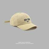 Yankee Baseball Cap Embroidered Baseball Cap Women's Cotton Sunshade Hat Men's Autumn and Winter