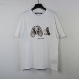 Palm Angels Broken Skull Bear Men's and Women's Short-Sleeved Loose T-shirt Student Couple