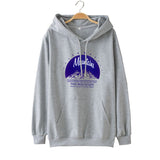 Slogan Graphic Hoodie Loose Pullover Coat