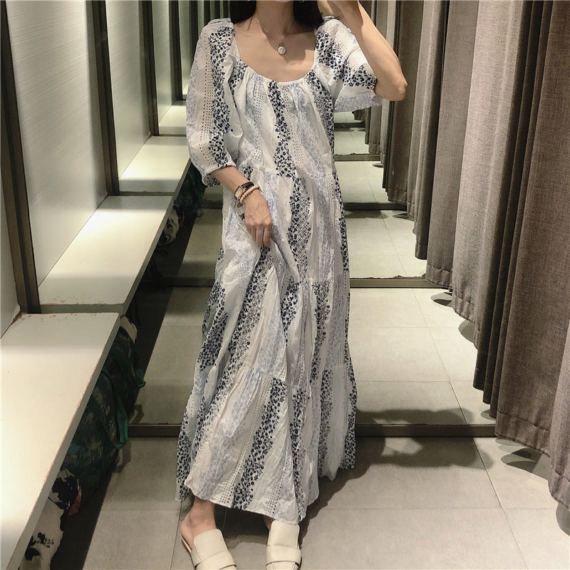 Women Dresses Bohemian Sleeveless Large Swing Dress