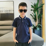 Children Boy Polo Shirts Summer Boys Short Sleeve Lapel T-shirt Short Sleeve