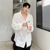 Transparent Shirt for Men Long Sleeve Shirt Casual Sun Protection Clothing