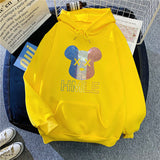 Slogan Graphic Hoodie Velvet Padded Hooded Sweatshirt Women's Coat