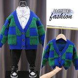 Toddler Boys Sweater Boys' Cardigan Sweater Autumn Knitwear