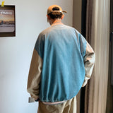 Corduroy Patch Jacket Corduroy Baseball Uniform Male Autumn Embroidery