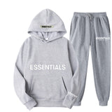 Fear Of God Fog Essentials Hoodie & Sweatpant 2 Piece Set For Men And Women