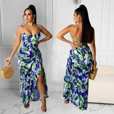 Nina Parker Dresses Sexy Slip Dress Printed Dress