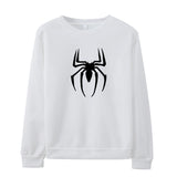 Men Spider Hoodie Crew Neck Sweater Fleece Spider-Man Print