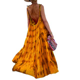 Women Bohemian Dress Summer Printed Casual Loose Dress for Women
