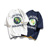 Men T Shirt Summer Casual Tops Men's Men's round Neck Short Sleeve Casual Loose Puff Print Fake Two Pieces