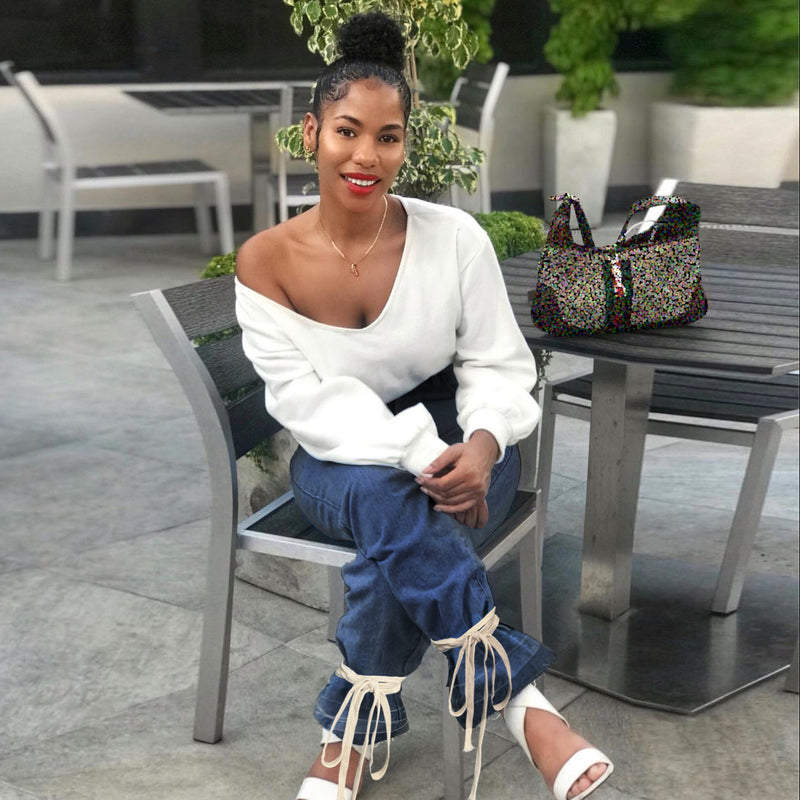 Women Plus Size Jeans Fashion Tie Casual Jean