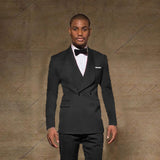 Double Brewed Seersucker Suit Solid Color Suit Big Collar Suit