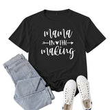 Boy Mama T Shirt Mama in the Making Letter Print T-shirt