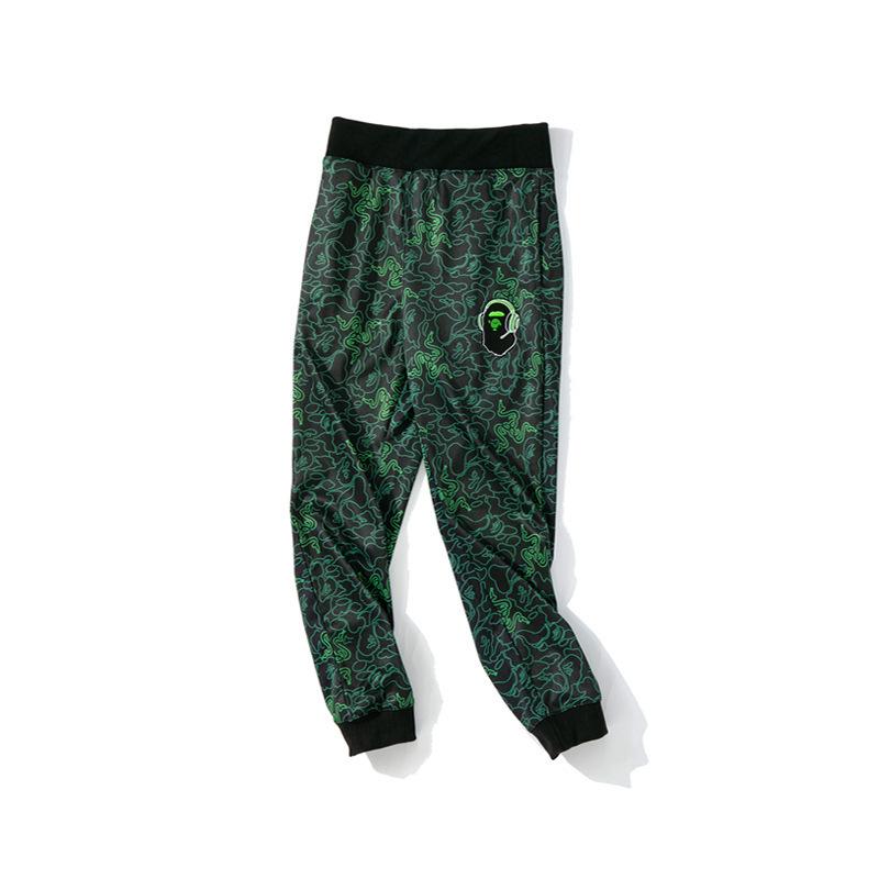Shark Print Pant Spring and Autumn Casual Trousers Men's Street Sweatpants