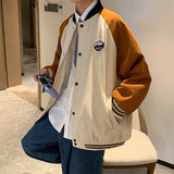 Corduroy Patch Jacket Men's Loose Color Matching Jacket Spring and Autumn