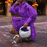 Women Bohemian Dress Spring and Summer Fashion Women's Printed Wear Clothes Dress